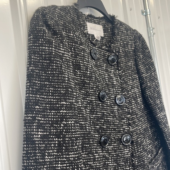 Bcbg Generation womens tweed peacoat New jacket coat medium - Picture 3 of 4